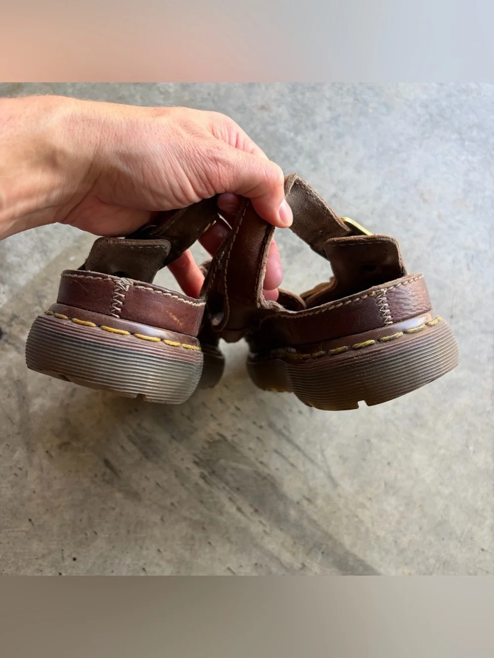 Vintage 1990s Dr Martens Platform Fisherman Sandals